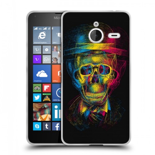 Дизайнерский пластиковый чехол для Microsoft Lumia 640 XL Мир черепов