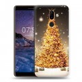 Дизайнерский пластиковый чехол для Nokia 7 Plus Новогодняя елка