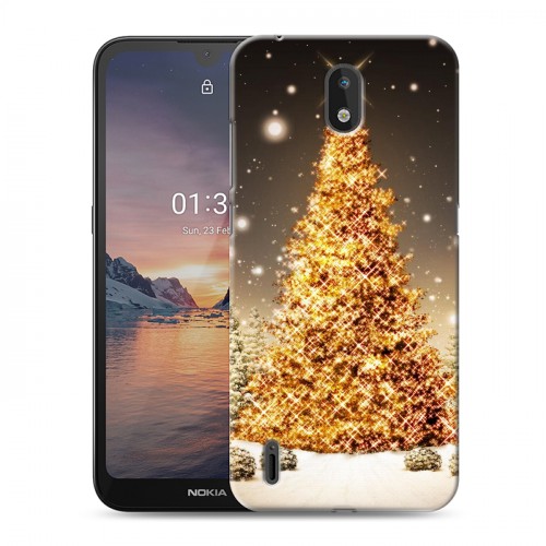 Дизайнерский силиконовый чехол для Nokia 1.3 Новогодняя елка