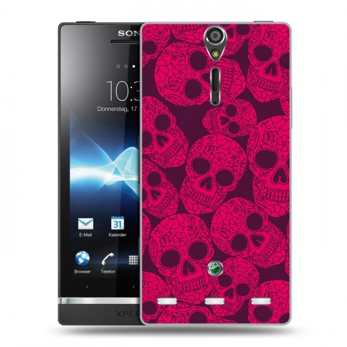 Дизайнерский пластиковый чехол для Sony Xperia S Мир черепов