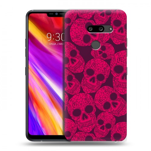 Дизайнерский пластиковый чехол для LG G8 ThinQ Мир черепов