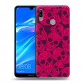 Дизайнерский пластиковый чехол для Huawei Y6 (2019) Мир черепов