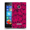 Дизайнерский пластиковый чехол для Microsoft Lumia 435 Мир черепов