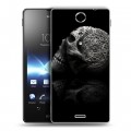 Дизайнерский пластиковый чехол для Sony Xperia TX Мир черепов