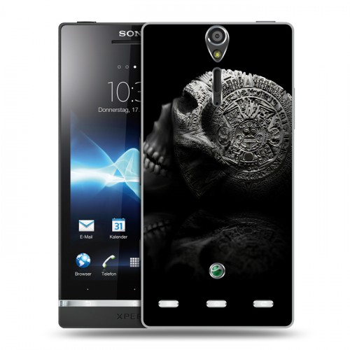 Дизайнерский пластиковый чехол для Sony Xperia S Мир черепов