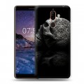 Дизайнерский пластиковый чехол для Nokia 7 Plus Мир черепов