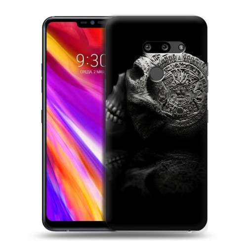 Дизайнерский пластиковый чехол для LG G8 ThinQ Мир черепов