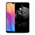 Дизайнерский силиконовый с усиленными углами чехол для Xiaomi RedMi 8A Мир черепов