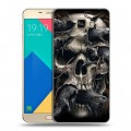 Дизайнерский силиконовый чехол для Samsung Galaxy A9 Мир черепов