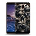 Дизайнерский пластиковый чехол для Nokia 7 Plus Мир черепов