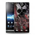 Дизайнерский пластиковый чехол для Sony Xperia S Мир черепов