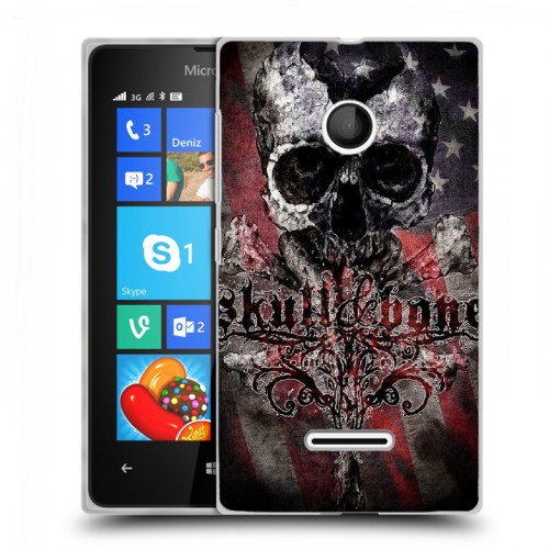 Дизайнерский пластиковый чехол для Microsoft Lumia 435 Мир черепов