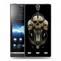 Дизайнерский пластиковый чехол для Sony Xperia S Мир черепов