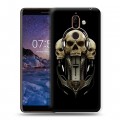 Дизайнерский пластиковый чехол для Nokia 7 Plus Мир черепов