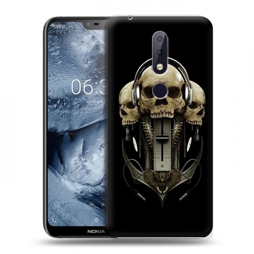 Дизайнерский пластиковый чехол для Nokia 6.1 Plus Мир черепов