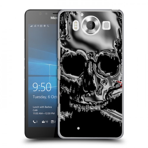 Дизайнерский пластиковый чехол для Microsoft Lumia 950 Мир черепов