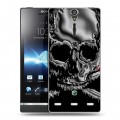 Дизайнерский пластиковый чехол для Sony Xperia S Мир черепов