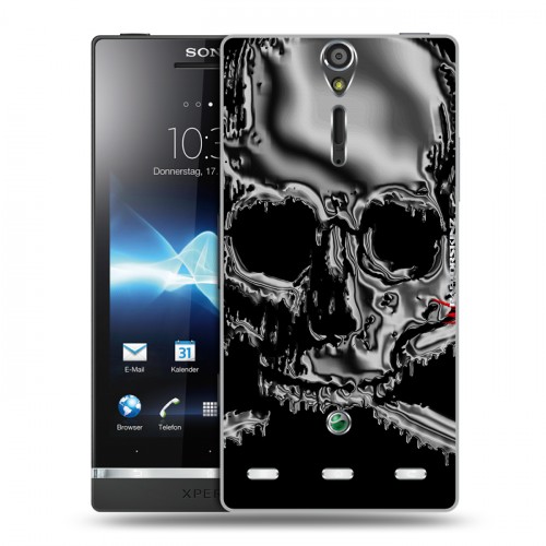 Дизайнерский пластиковый чехол для Sony Xperia S Мир черепов