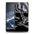 Дизайнерский пластиковый чехол для Nokia 5.1 Мир черепов