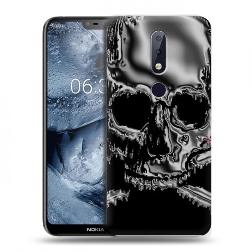 Дизайнерский пластиковый чехол для Nokia 6.1 Plus Мир черепов