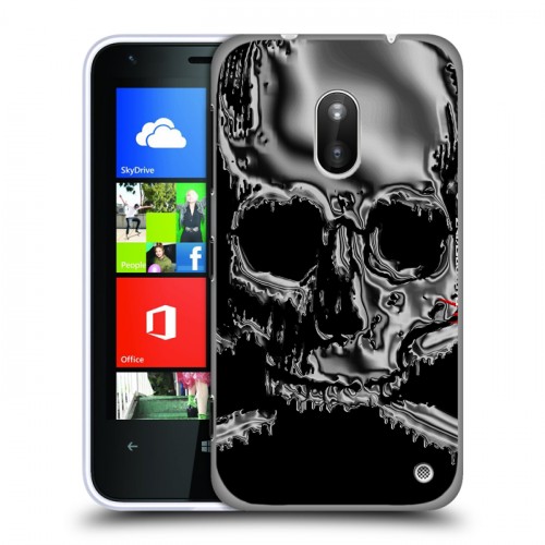 Дизайнерский пластиковый чехол для Nokia Lumia 620 Мир черепов