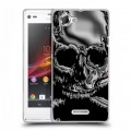 Дизайнерский пластиковый чехол для Sony Xperia L Мир черепов