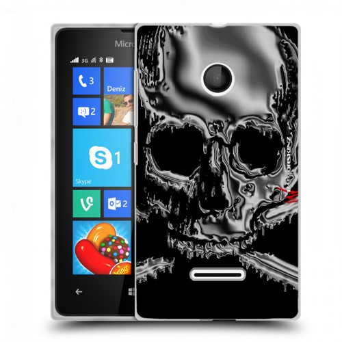 Дизайнерский пластиковый чехол для Microsoft Lumia 435 Мир черепов