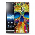 Дизайнерский пластиковый чехол для Sony Xperia S Мир черепов