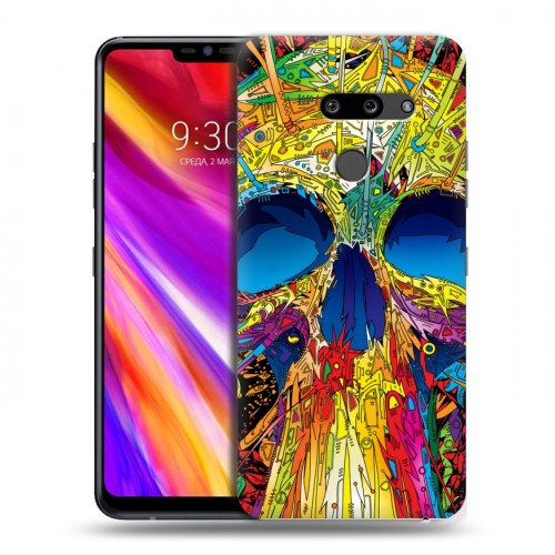 Дизайнерский пластиковый чехол для LG G8 ThinQ Мир черепов