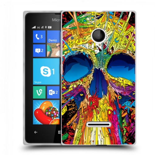 Дизайнерский пластиковый чехол для Microsoft Lumia 435 Мир черепов