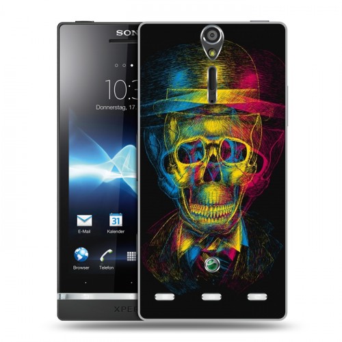 Дизайнерский пластиковый чехол для Sony Xperia S Мир черепов