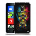 Дизайнерский пластиковый чехол для Nokia Lumia 620 Мир черепов