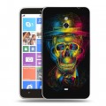 Дизайнерский пластиковый чехол для Nokia Lumia 1320 Мир черепов