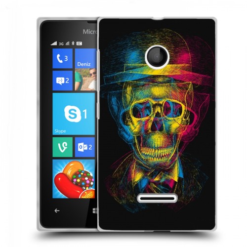 Дизайнерский пластиковый чехол для Microsoft Lumia 435 Мир черепов