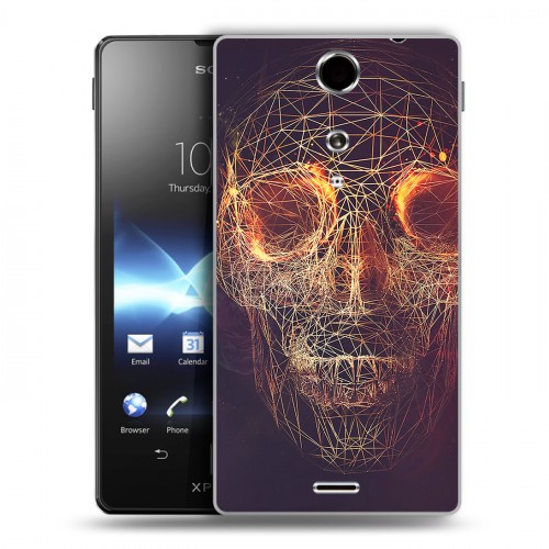 Дизайнерский пластиковый чехол для Sony Xperia TX Арт черепа