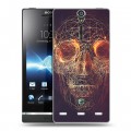 Дизайнерский пластиковый чехол для Sony Xperia S Арт черепа