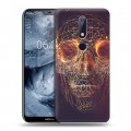 Дизайнерский пластиковый чехол для Nokia 6.1 Plus Арт черепа