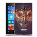 Дизайнерский пластиковый чехол для Microsoft Lumia 435 Арт черепа