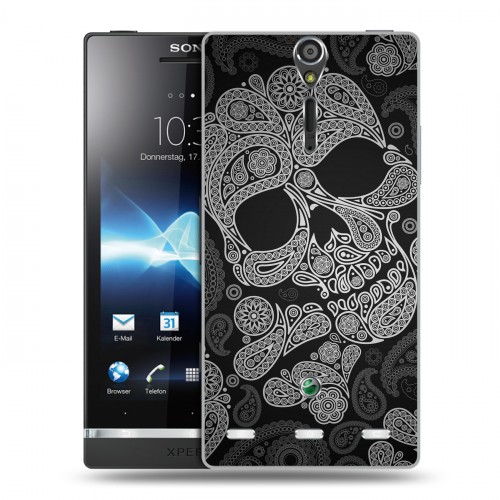 Дизайнерский пластиковый чехол для Sony Xperia S Арт черепа