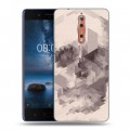 Дизайнерский пластиковый чехол для Nokia 8 Арт черепа