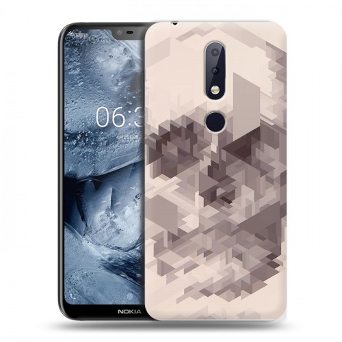 Дизайнерский пластиковый чехол для Nokia 6.1 Plus Арт черепа