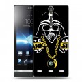 Дизайнерский пластиковый чехол для Sony Xperia S Арт черепа