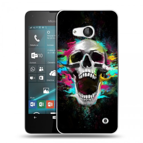 Дизайнерский пластиковый чехол для Microsoft Lumia 550 Арт черепа