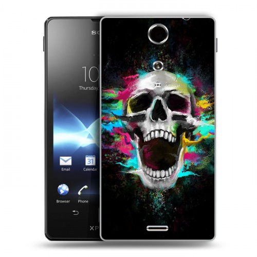 Дизайнерский пластиковый чехол для Sony Xperia TX Арт черепа