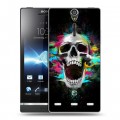 Дизайнерский пластиковый чехол для Sony Xperia S Арт черепа