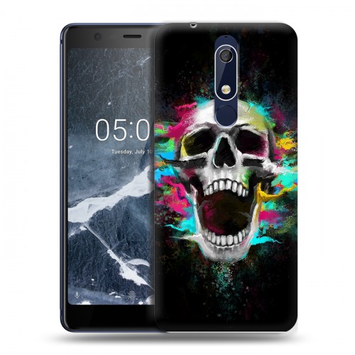 Дизайнерский пластиковый чехол для Nokia 5.1 Арт черепа