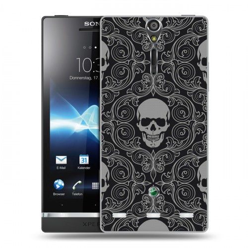 Дизайнерский пластиковый чехол для Sony Xperia S Арт черепа