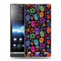 Дизайнерский пластиковый чехол для Sony Xperia S Арт черепа