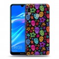 Дизайнерский пластиковый чехол для Huawei Y6 (2019) Арт черепа