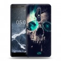 Дизайнерский пластиковый чехол для Nokia 5.1 Арт черепа